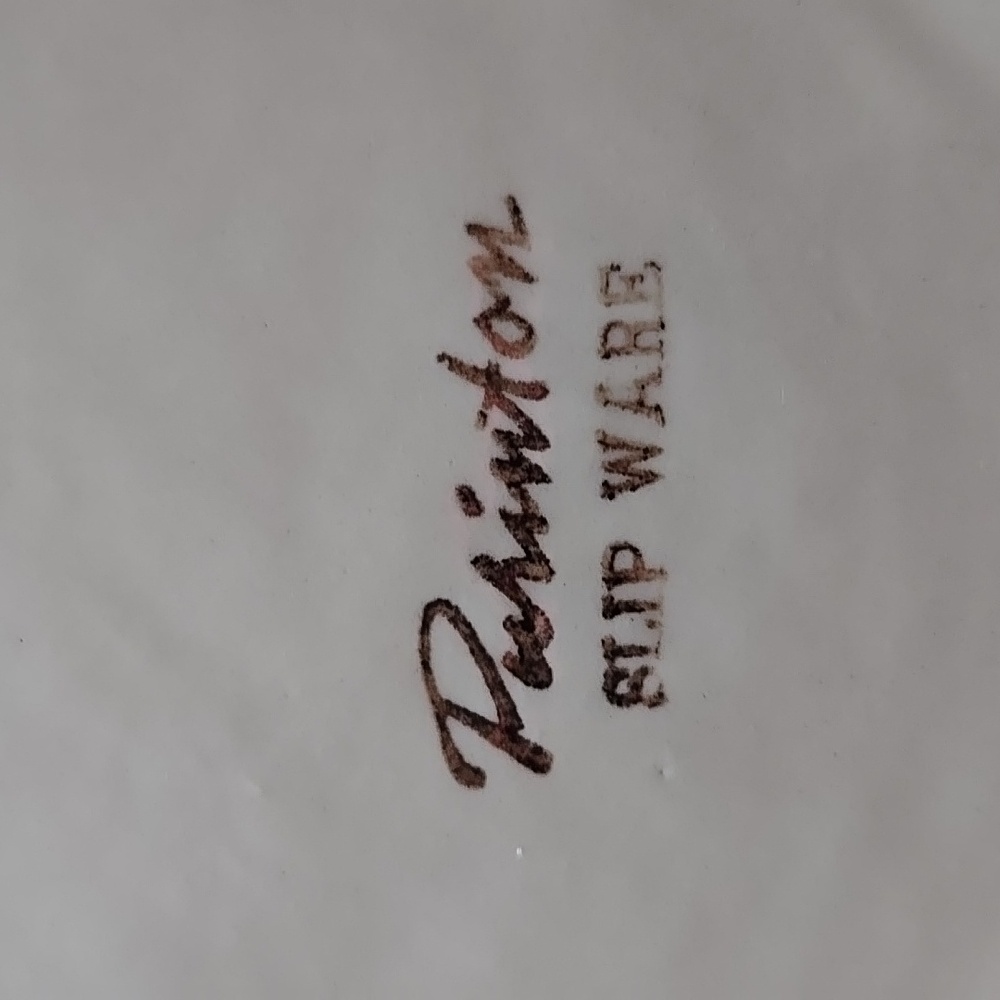 Purinton Slipware Apple Pattern Round Platter - Picture 3 of 3
